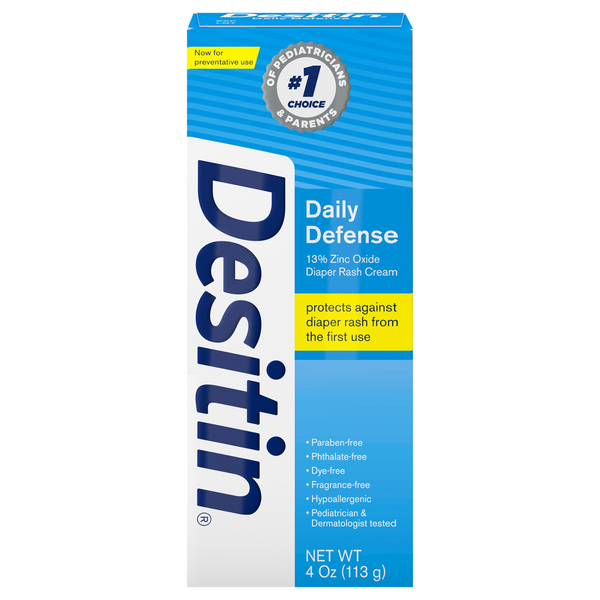Desitin Daily Defense Diaper Rash Cream Fragrance Free