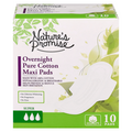 Nature's Promise Pure Cotton Overnight Super Maxi Pads with Wings