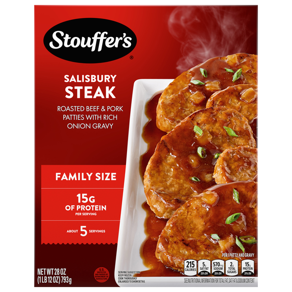 Stouffer's Salisbury Steak Family Size Frozen Meal