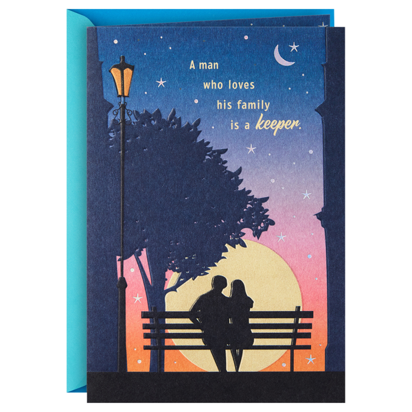 Hallmark Romantic Father's Day Card for Husband or Partner You're a Keeper