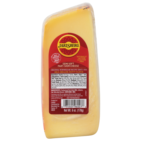 Jarlsberg Semi-Soft Part Skim Cheese Block