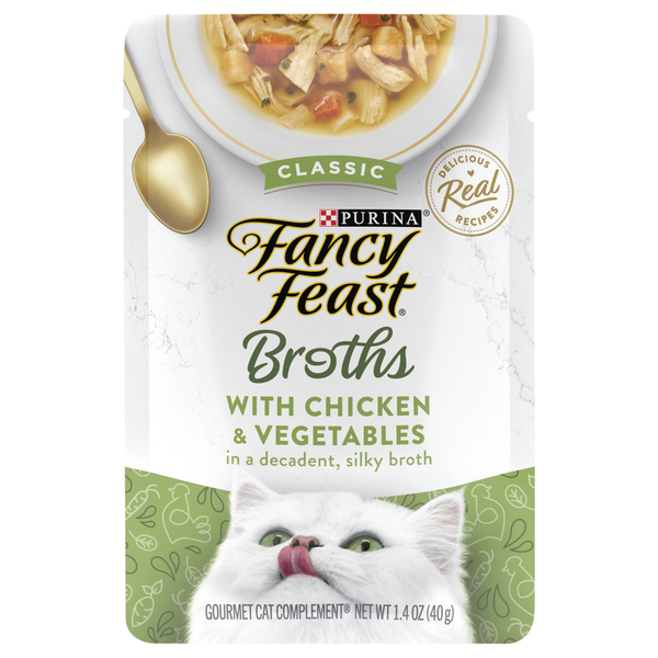 Fancy Feast Broths Cat Complement Classic Chicken & Vegetable