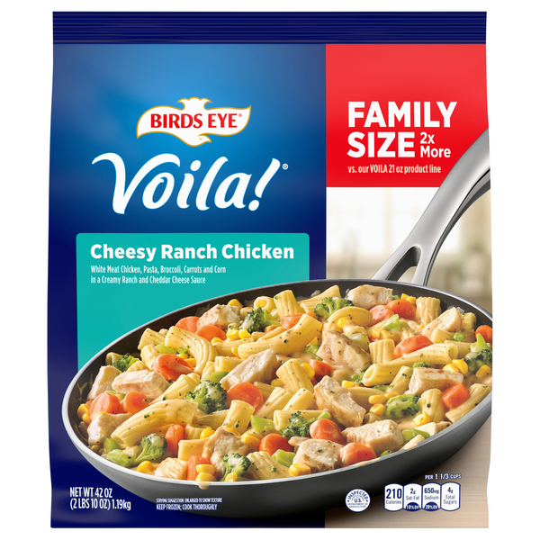 Birds Eye Voila! Cheesy Ranch Chicken Family Size Frozen Skillet Meal