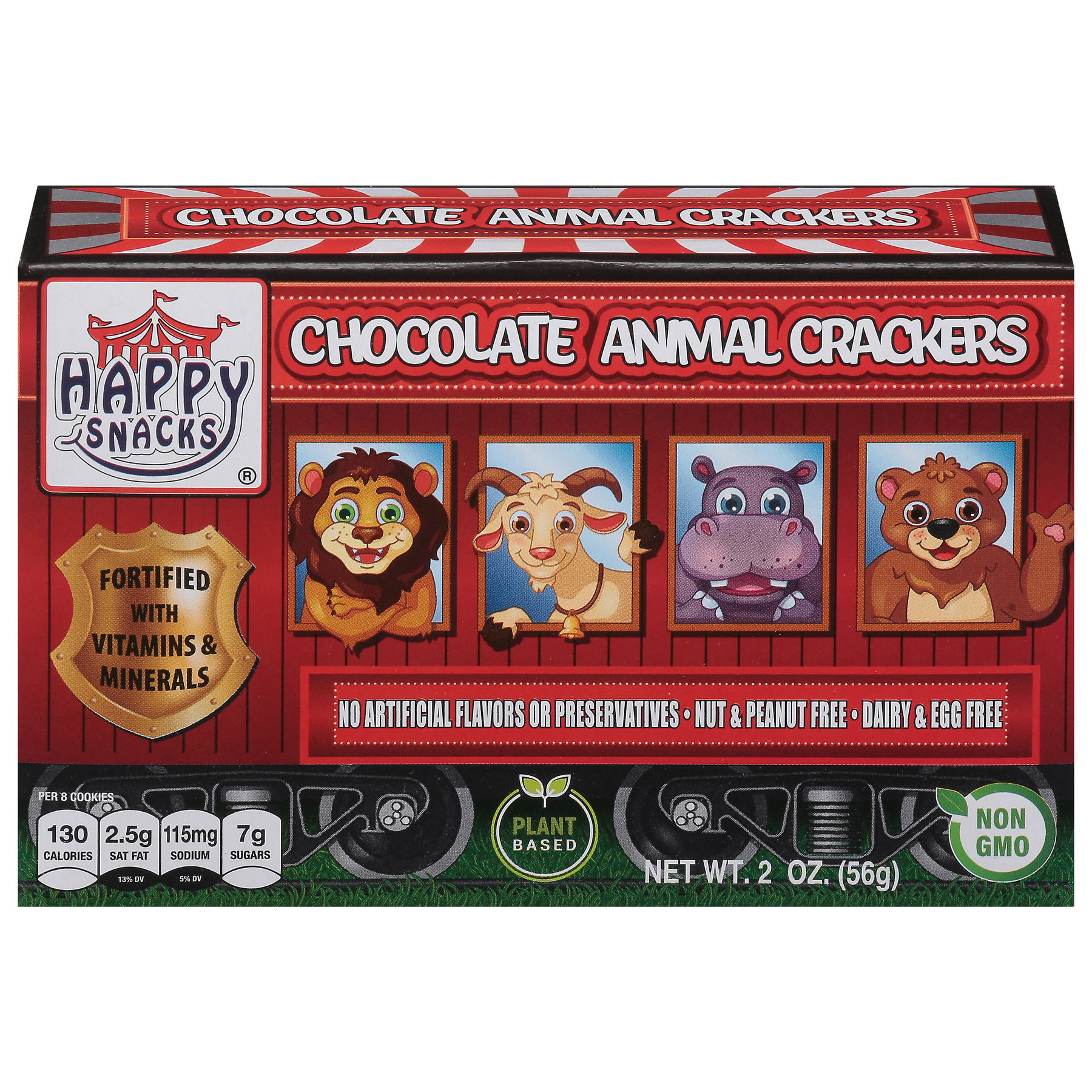 Happy Snacks Happy Snacks Chocolate Circus Animal Crackers