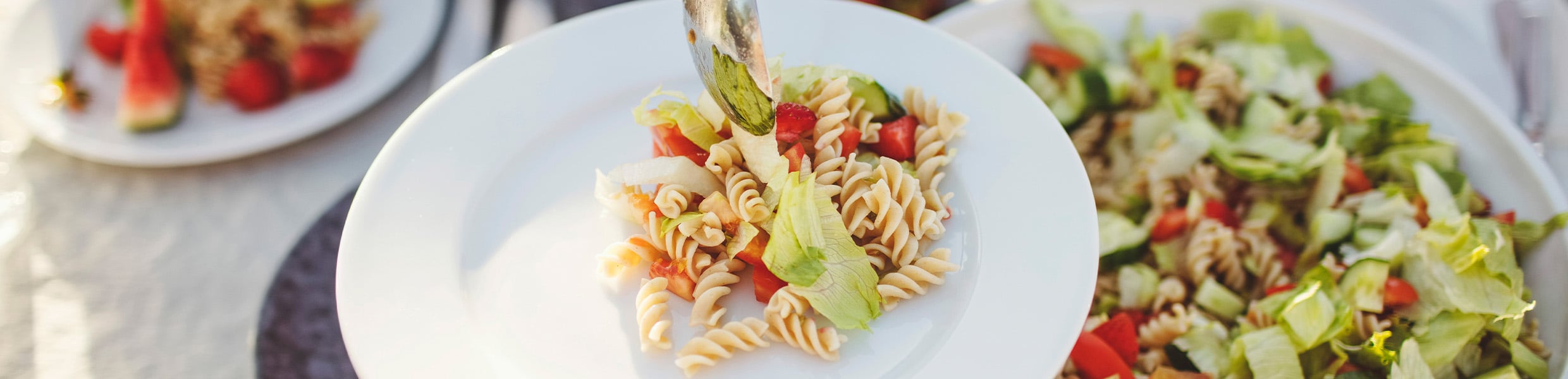 dish of small portion of pasta