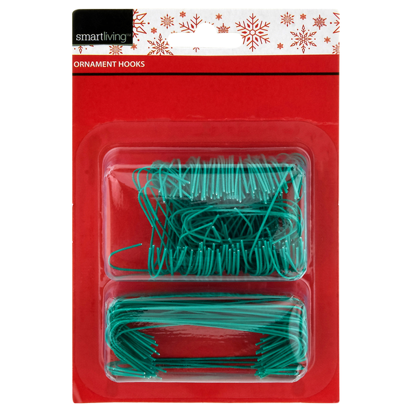 Smart Living Holiday Ornament Hooks Green