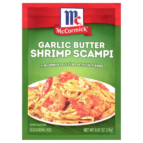 Save on McCormick Garlic Butter Shrimp Scampi Seasoning Mix Packet