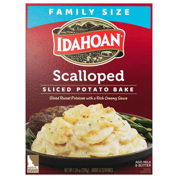 Idahoan Scalloped Homestyle Casserole Sliced Potatoes Family Size