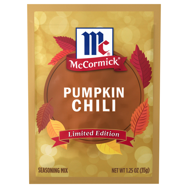 Save on McCormick Pumpkin Chili Seasoning Mix Packet Order Online