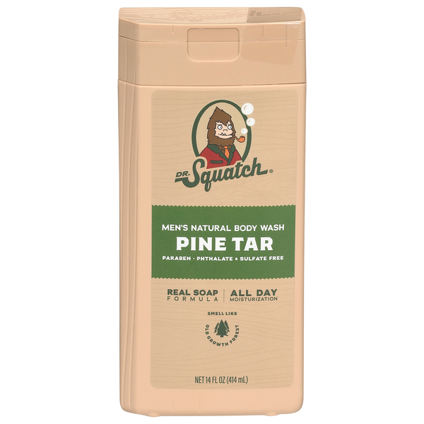 Dr. Squatch Men's Natural Pine Tar Body Wash