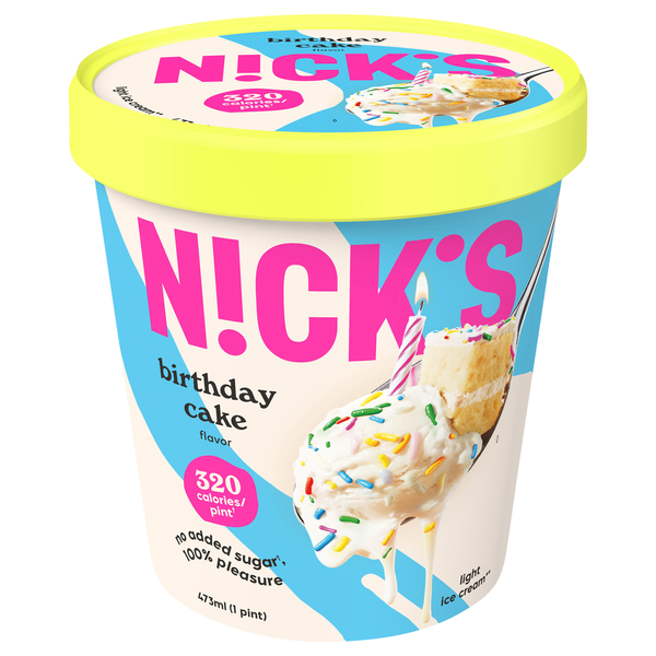 N!ck's No Added Sugar Light Birthday Cake Ice Cream