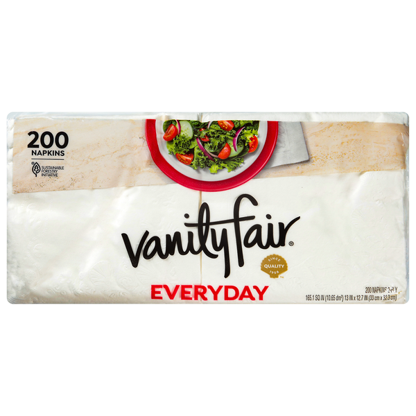 Vanity Fair Everyday Casual Napkins 2-Ply