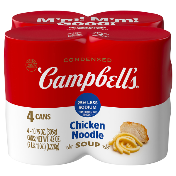 Campbell's Condensed Chicken Noodle Soup - 4 ct