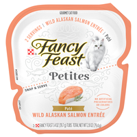 Fancy Feast Petites Pate Wild Alaskan Salmon Entree Wet Cat Food - 2 ct
