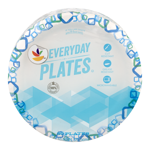 Giant Everyday Paper Plates 10.06 Inch