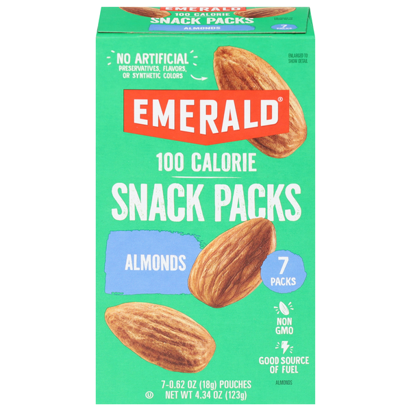Emerald 100 Calorie Packs Whole Almonds - 7 ct