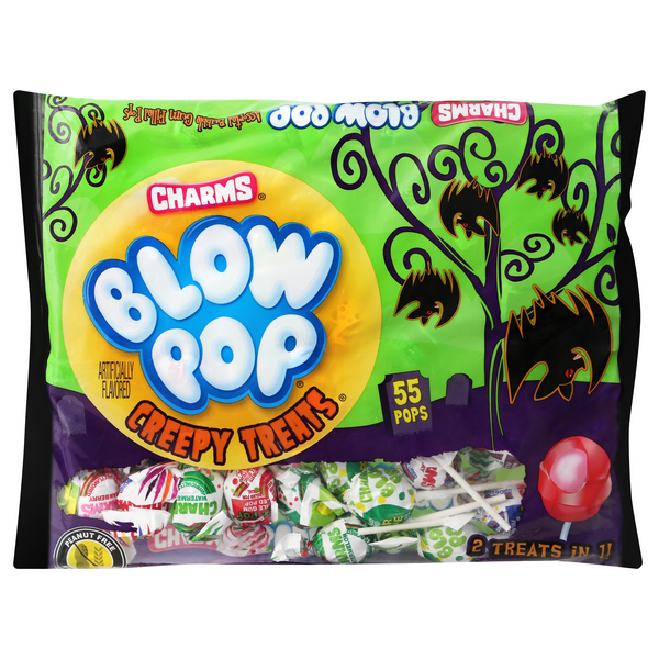 Charms Blow Pop Halloween Creepy Treats - 55 ct