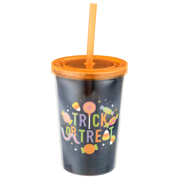 Smart Living Halloween Straw Tumbler Trick or Treat