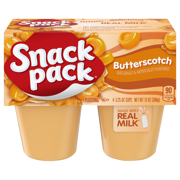 Snack Pack Butterscotch Pudding Cups - 4 ct