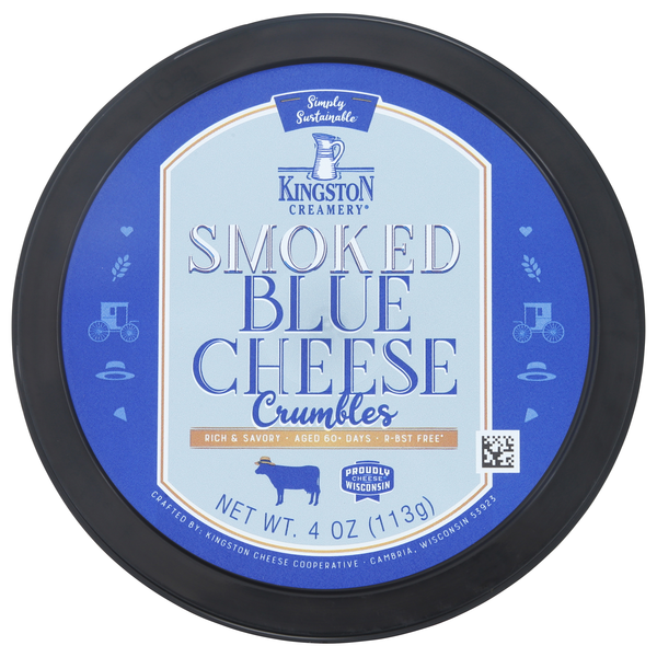 Save on Kingston Creamery Smoked Blue Cheese Crumbles Order Online
