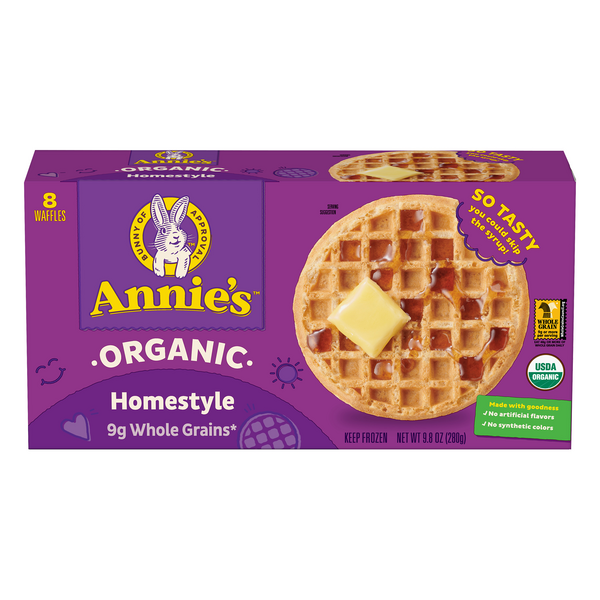 Save on Annie's Homestyle Waffles Organic 8 ct Order Online Delivery