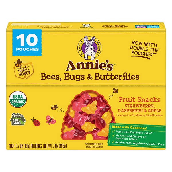 Save on Annie's Fruit Snacks Bees Bugs & Butterflies Organic 5 ct