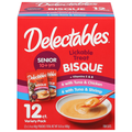 Delectables Bisque Senior 10 yrs+ Variety Pack Lickable Cat Treats - 12 ct