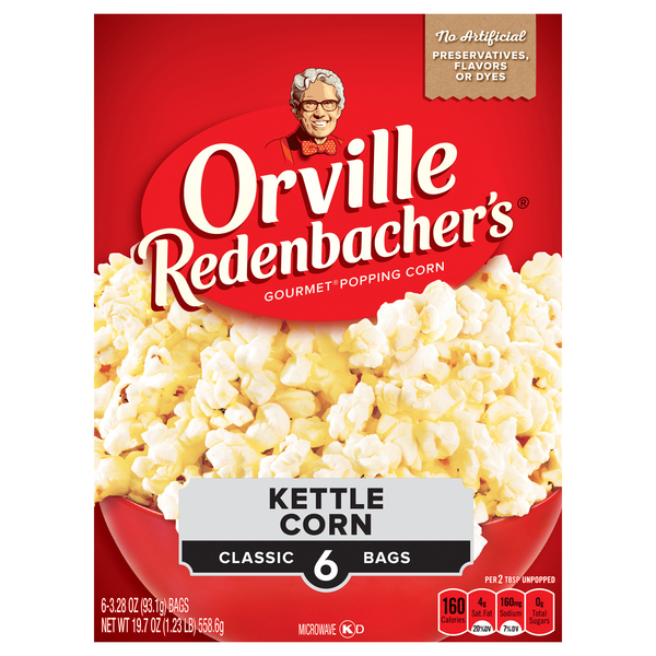 Orville Redenbacher's Kettle Corn Classic Bags Microwave Popcorn