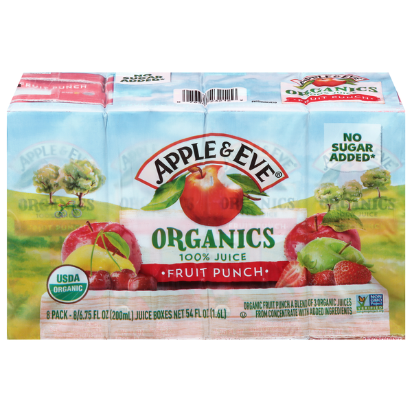 Apple & Eve Organics Fruit Punch Juice Boxes - 8 pk