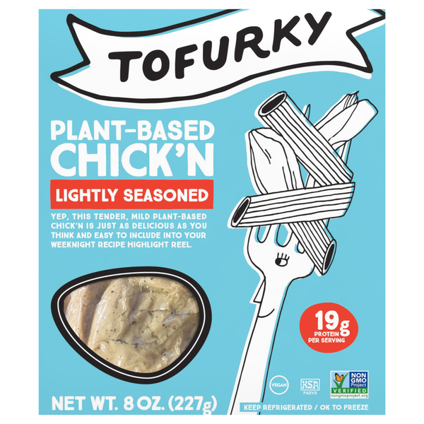 Tofurky Plant-Based Vegan Lightly Seasoned Chick'N Refrigerated