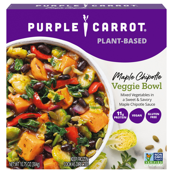 Purple Carrot Plant-Based Maple Chipotle Veggie Bowl Vegan Frozen Meal