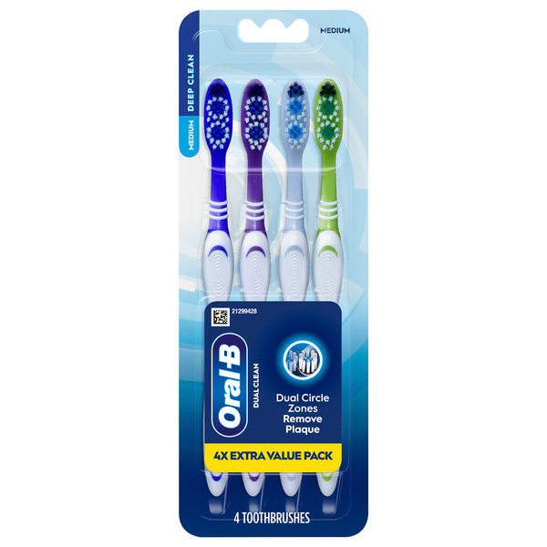 Oral-B Deep Clean Medium Toothbrushes Value Pack