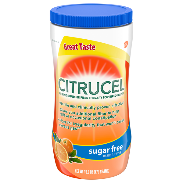 Citrucel Sugar Free Orange Flavored Fiber Therapy for Irregularity Powder