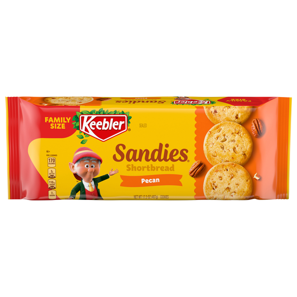 Keebler Sandies Pecan Shortbread Cookies Family Size