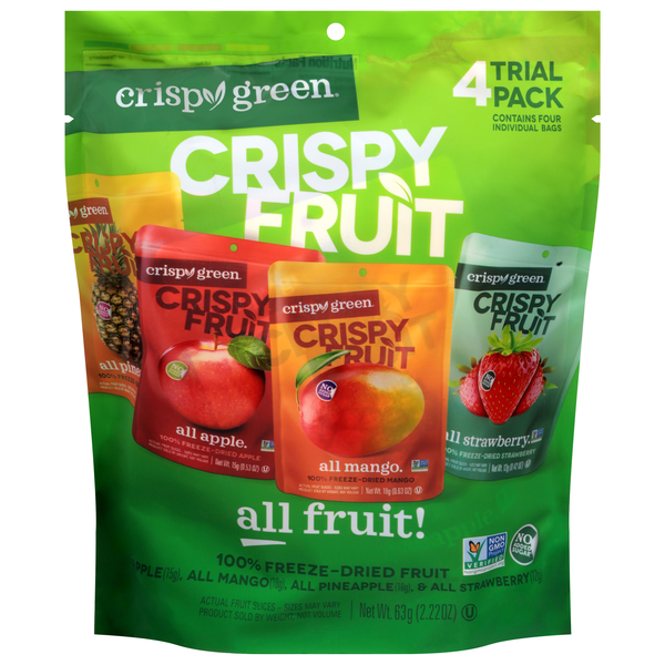 Crispy Green Freeze Dried Assorted Fruit Trial Pack - 4 ct