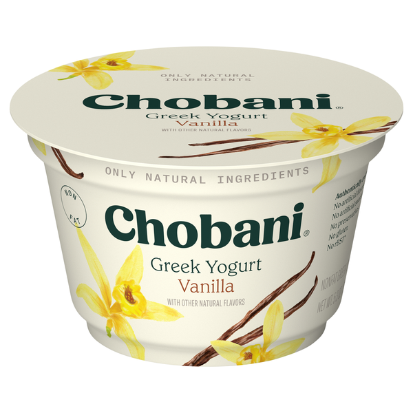 Chobani Non Fat Vanilla Greek Yogurt Cup
