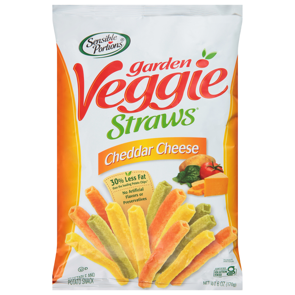 Sensible Portions Gluten Free Cheddar Cheese Garden Veggie Straws