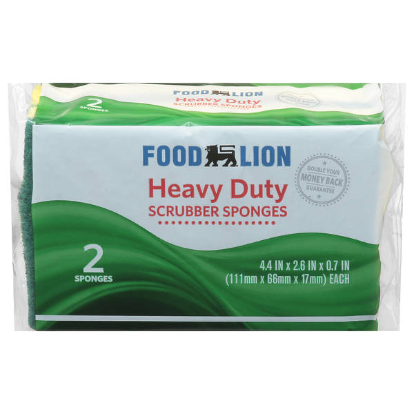 Food Lion Scrubber Sponges Heavy Duty