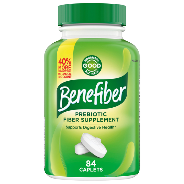 Benefiber Prebiotic Fiber Supplement Caplets