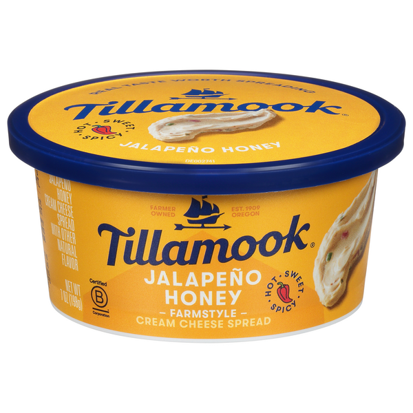 Tillamook Jalapeno Honey Farmstyle Cream Cheese Spread