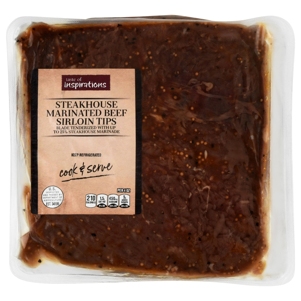Taste of Inspirations Steakhouse Marinated Beef Sirloin Tips