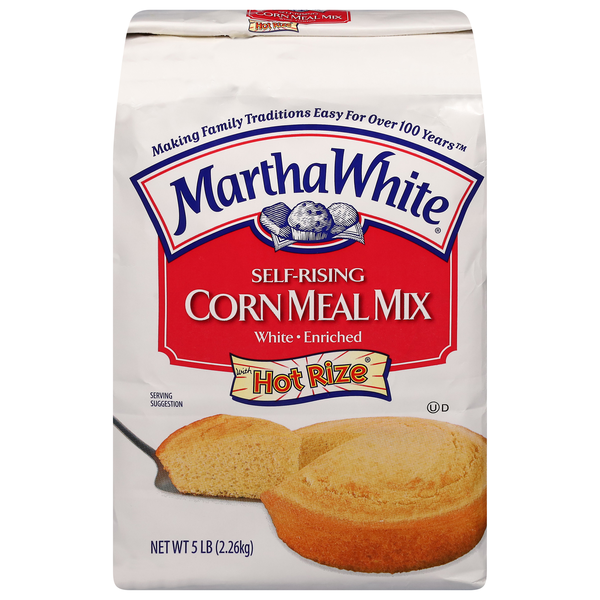 Martha White Hot Rize Self Rising White Corn Meal Mix