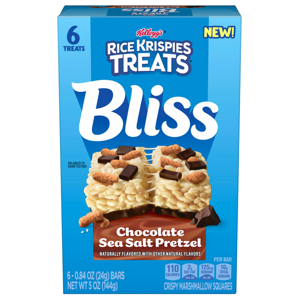 Rice Krispies Bliss Chocolate Sea Salt Pretzel Marshmallow Squares - 6 ct