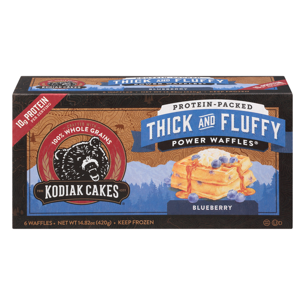 Save on Kodiak Cakes Power Waffles Blueberry 8 ct Order Online