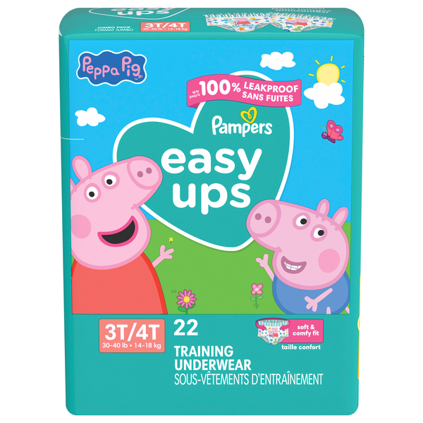 Pampers Easy Ups Girls 3T-4T My Little Pony Training Underwear 30-40 lb