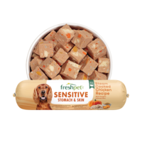 Freshpet Sensitive Stomach & Skin Steam Cook Chicken Dog Food Refrigerated