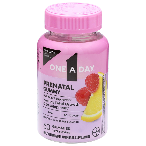 One A Day Women's Multivitamin Prenatal Gummies with Folic Acid