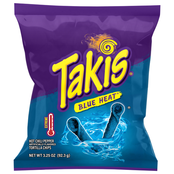 Takis Extreme Blue Heat Hot Chili Pepper Tortilla Chips