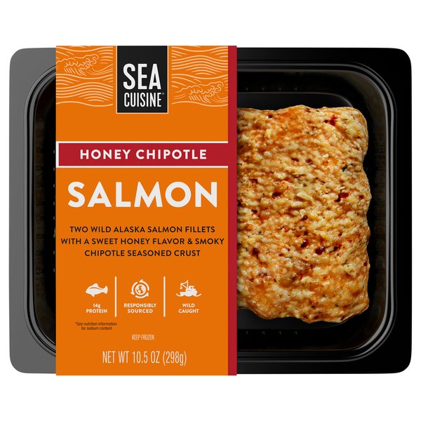 Sea Cuisine Wild Honey Chipotle Alaska Salmon Fillets - 2 ct Frozen
