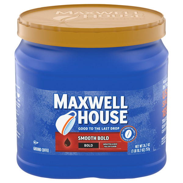 Maxwell House Smooth Bold Bold Roast Ground Coffee